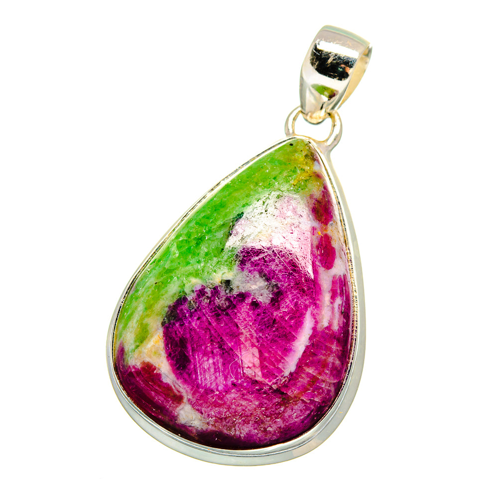 Ruby Zoisite Pendants handcrafted by Anasilvercos - PD16384