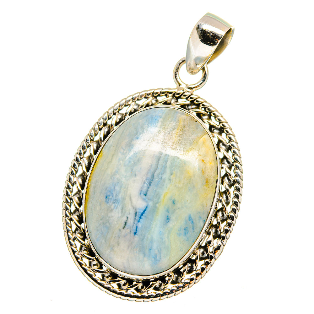 Blue Scheelite Pendants handcrafted by Anasilvercos - PD16391