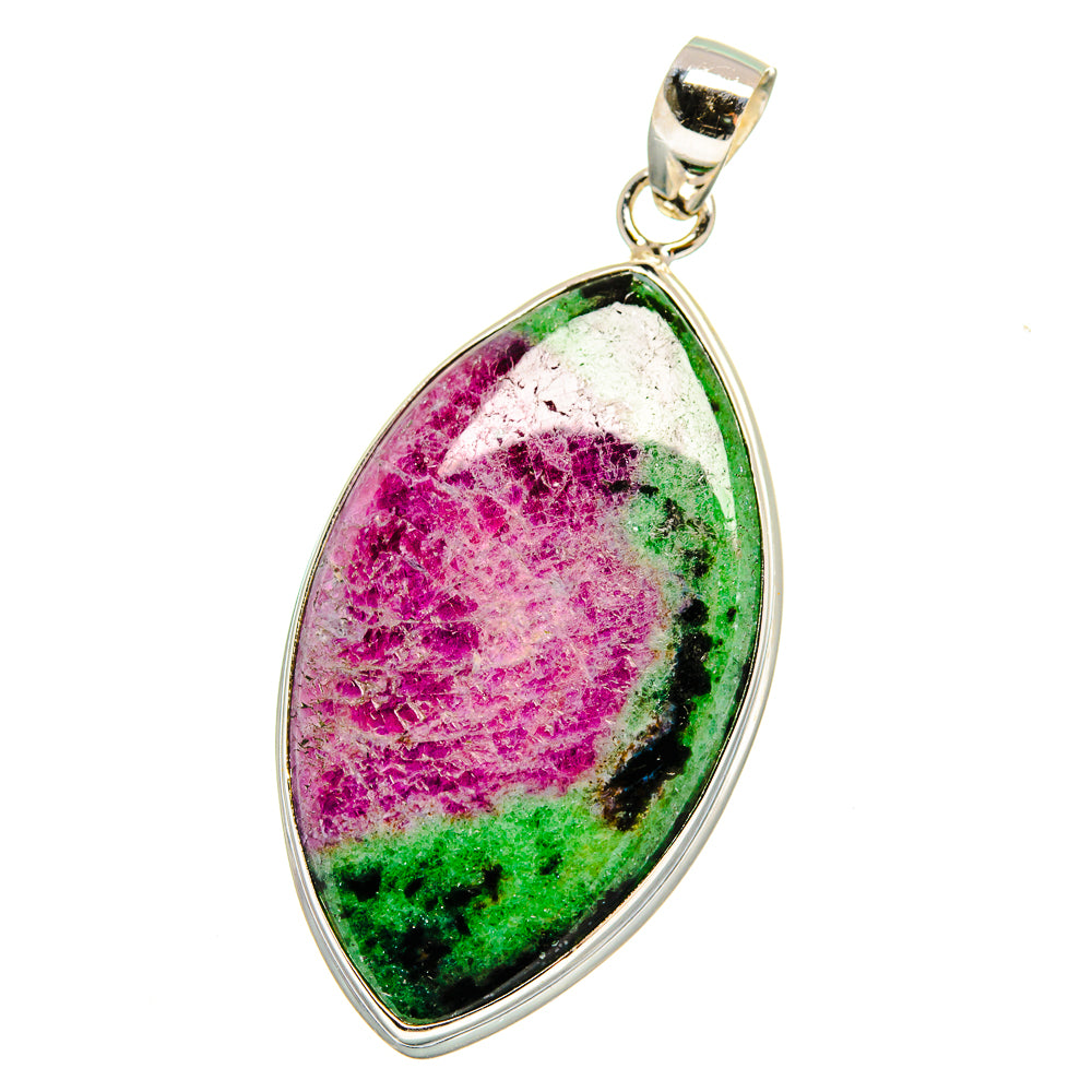 Ruby Zoisite Pendants handcrafted by Anasilvercos - PD16395