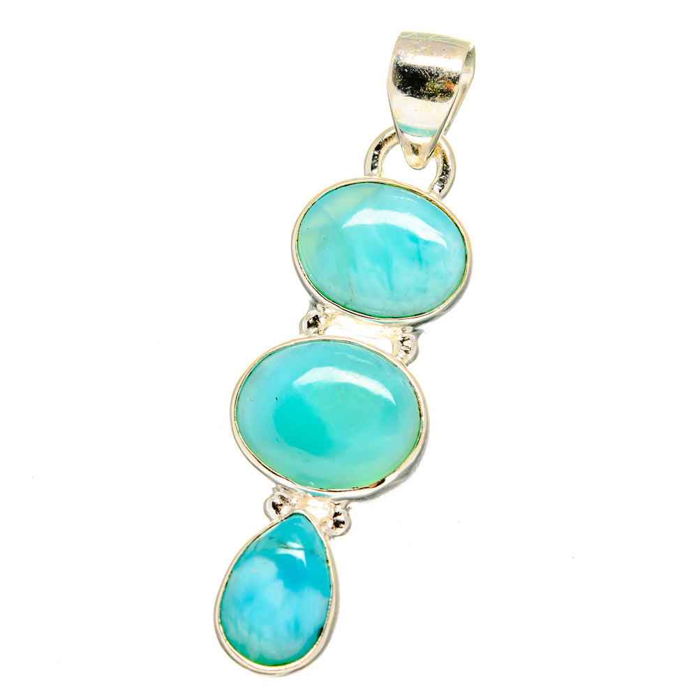 Larimar Pendants handcrafted by Anasilvercos - PD16402