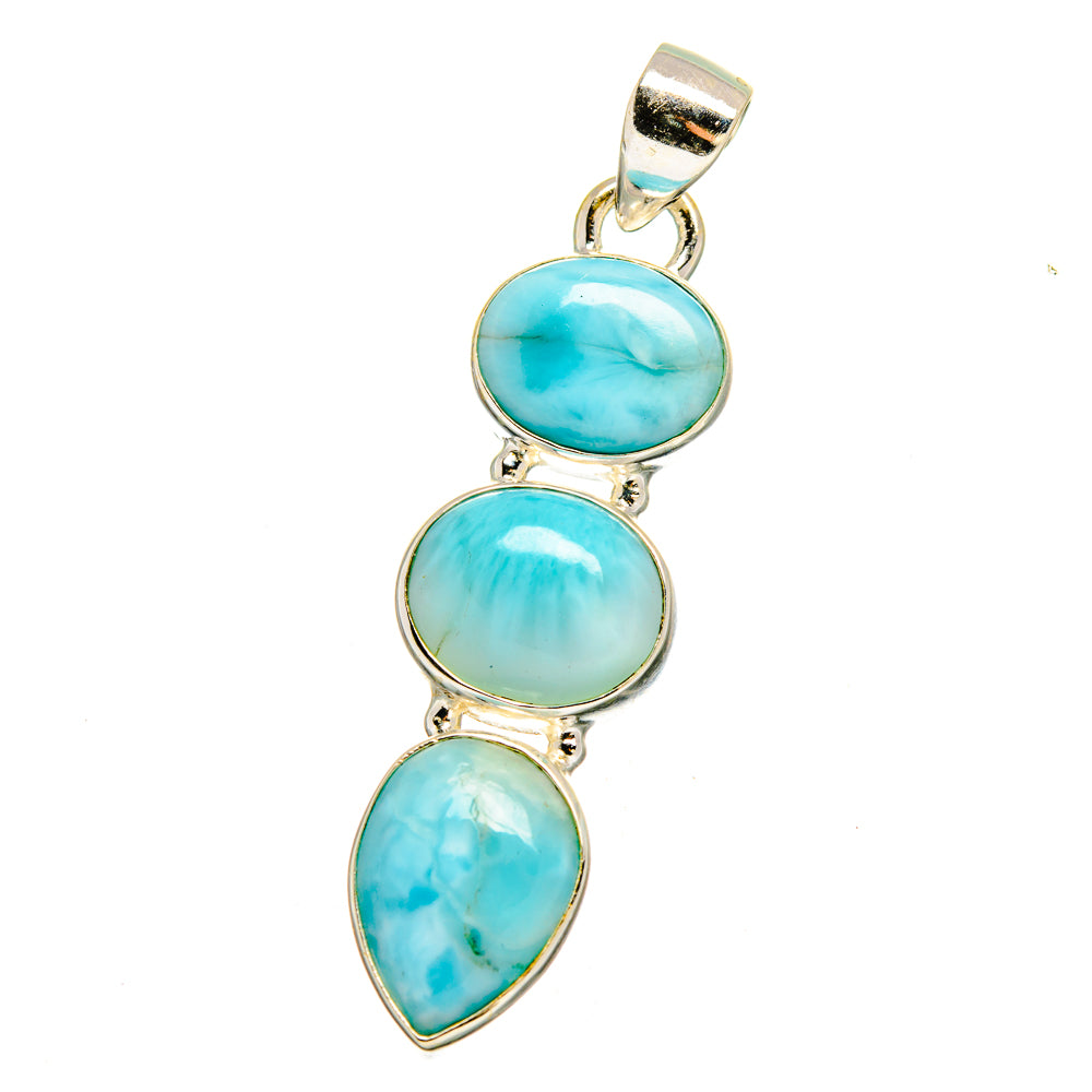 Larimar Pendants handcrafted by Anasilvercos - PD16404