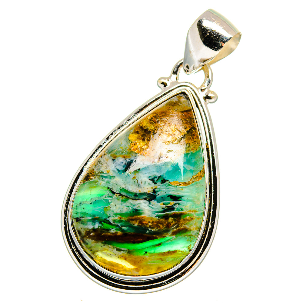 Peruvian Opal Pendants handcrafted by Anasilvercos - PD16420