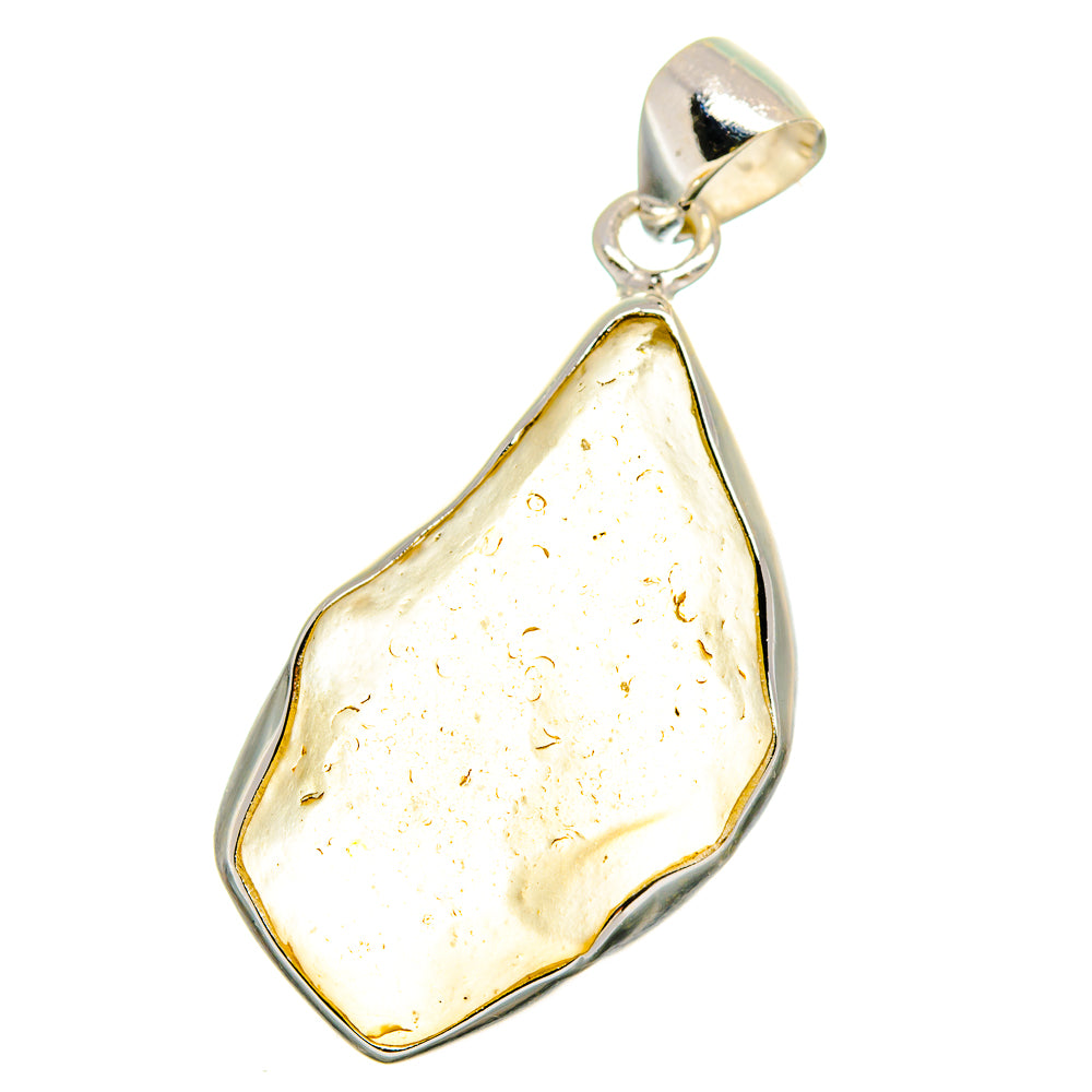 Libyan Desert Glass Pendants handcrafted by Anasilvercos - PD16421