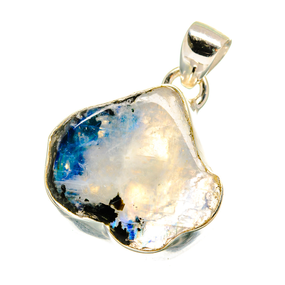 Rainbow Moonstone Pendants handcrafted by Anasilvercos - PD16422