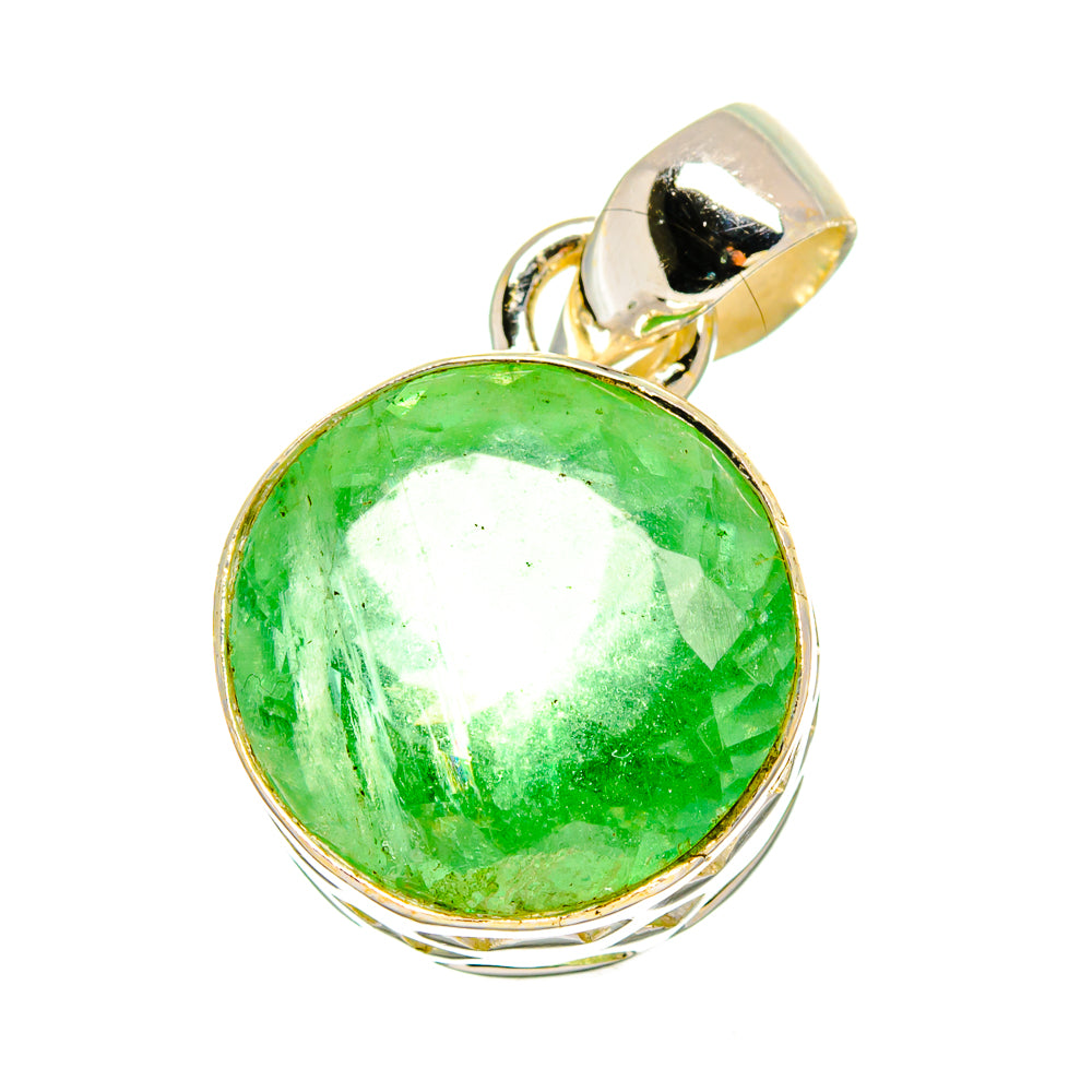 Green Fluorite Pendants handcrafted by Anasilvercos - PD16432 - Photo 2