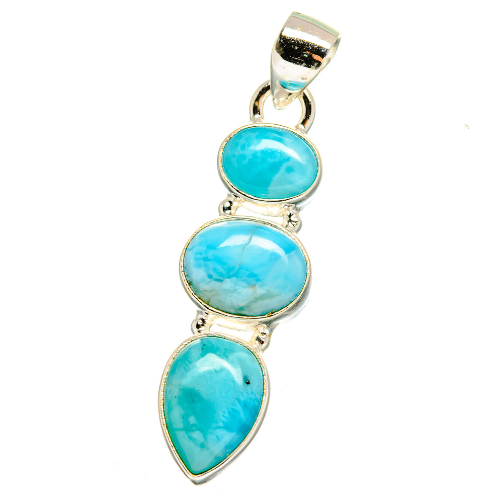 Larimar Pendants handcrafted by Anasilvercos - PD16447