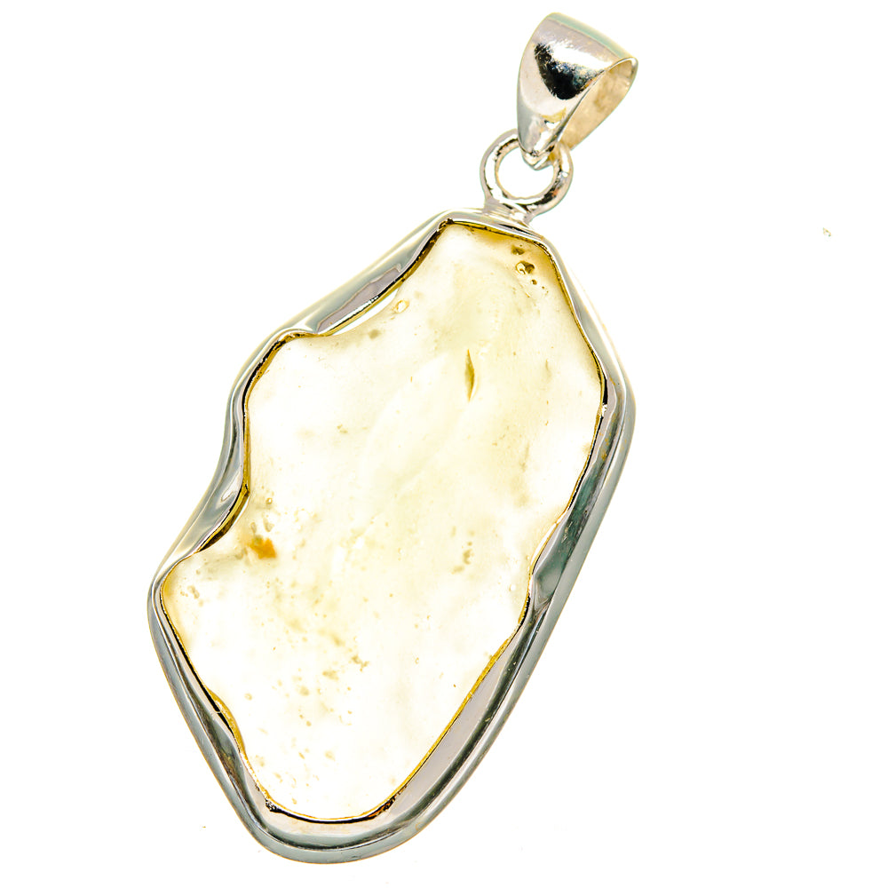 Libyan Desert Glass Pendants handcrafted by Anasilvercos - PD16453