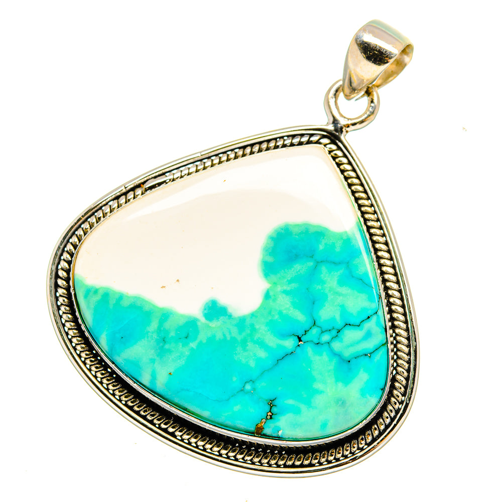 Green Howlite Pendants handcrafted by Anasilvercos - PD16455