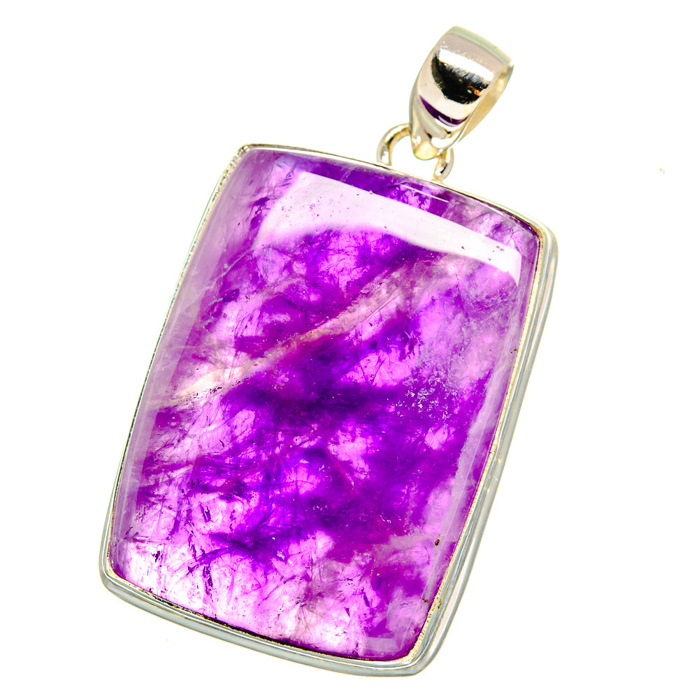 Chevron Amethyst Pendants handcrafted by Anasilvercos - PD16460