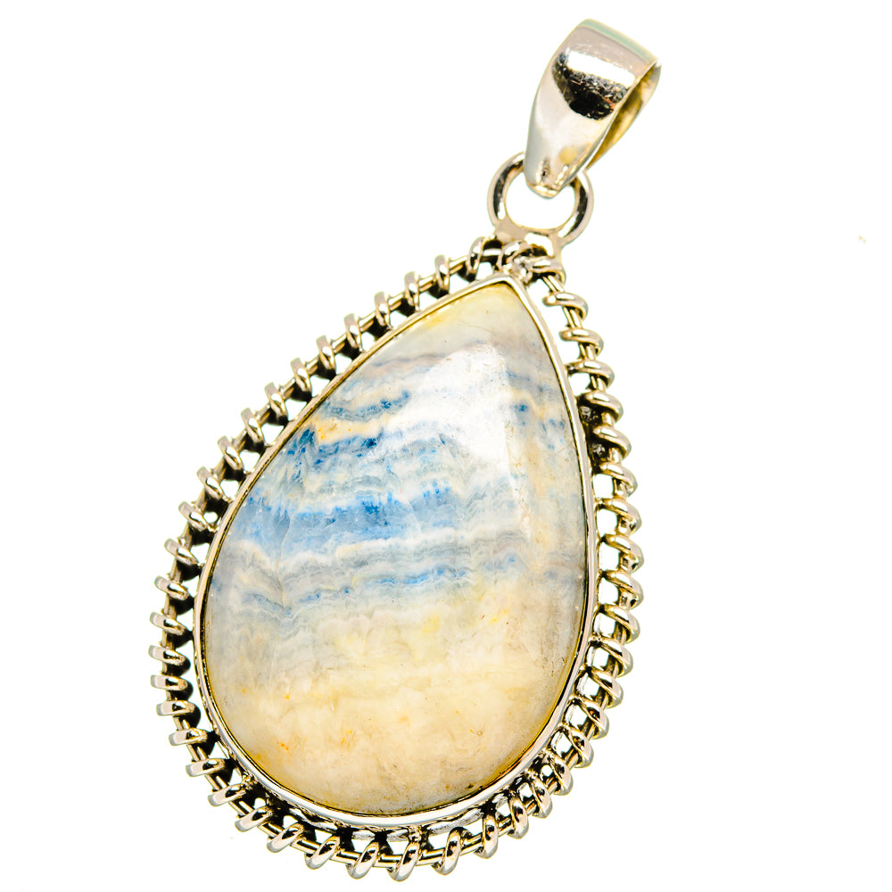 Blue Scheelite Pendants handcrafted by Anasilvercos - PD16462