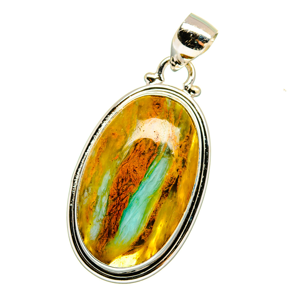 Peruvian Opal Pendants handcrafted by Anasilvercos - PD16464