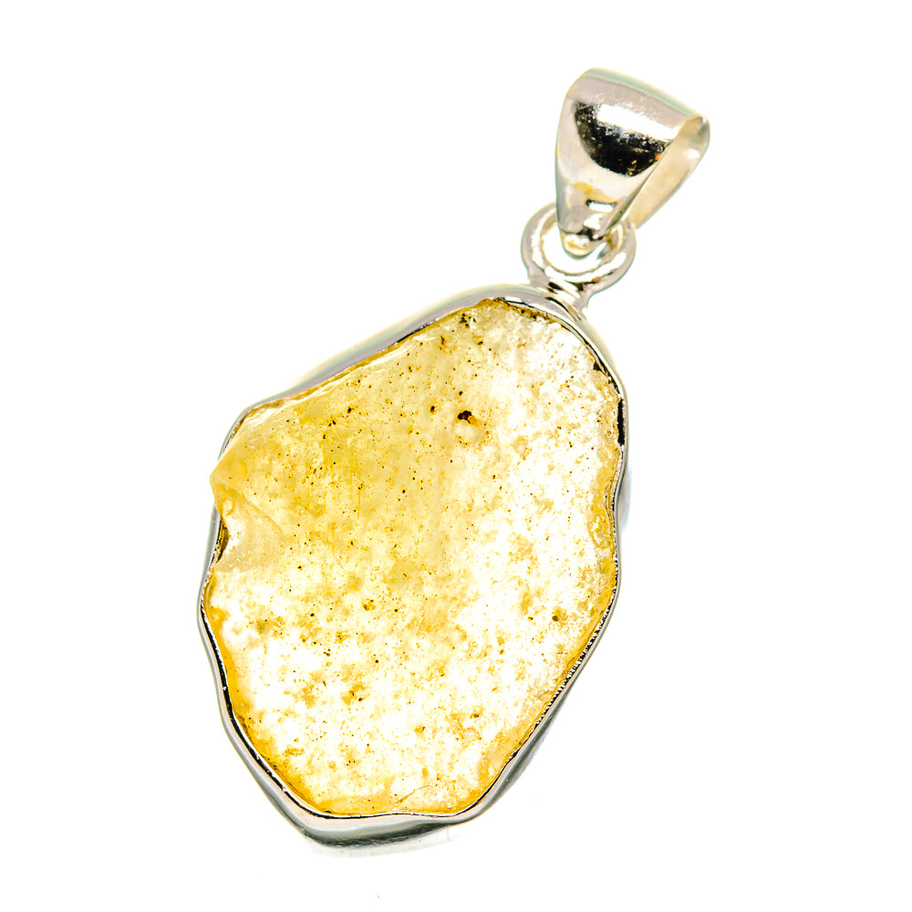 Libyan Desert Glass Pendants handcrafted by Anasilvercos - PD16465
