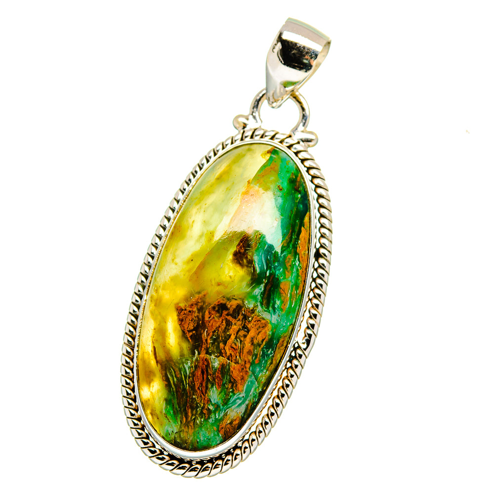 Peruvian Opal Pendants handcrafted by Anasilvercos - PD16469