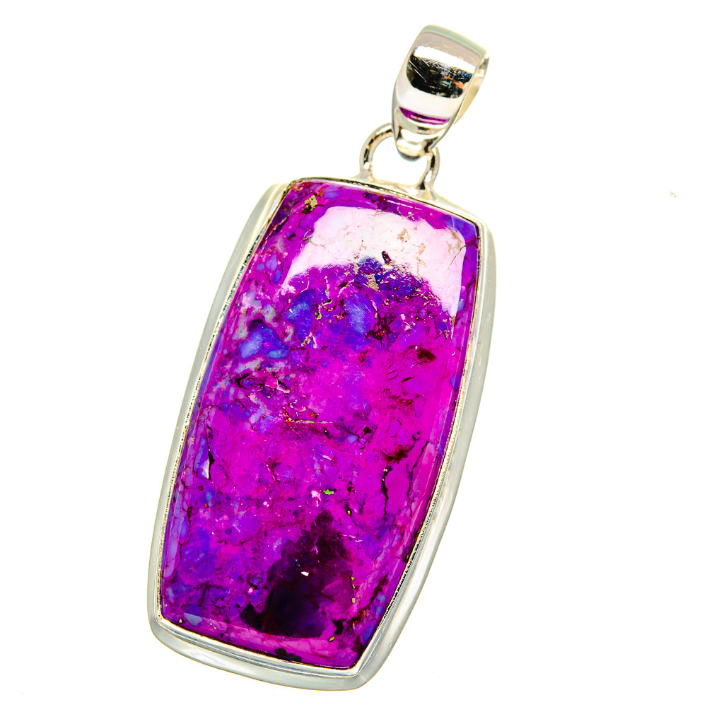 Purple Copper Composite Turquoise Pendants handcrafted by Anasilvercos - PD16471