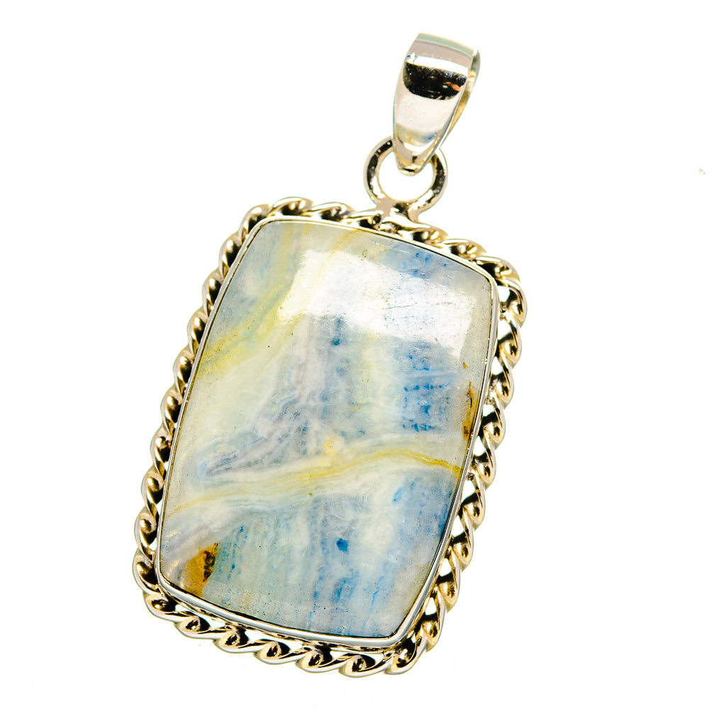Blue Scheelite Pendants handcrafted by Anasilvercos - PD16472