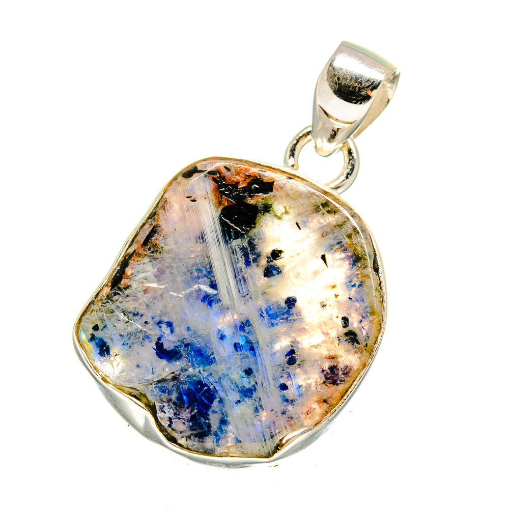 Rainbow Moonstone Pendants handcrafted by Anasilvercos - PD16475