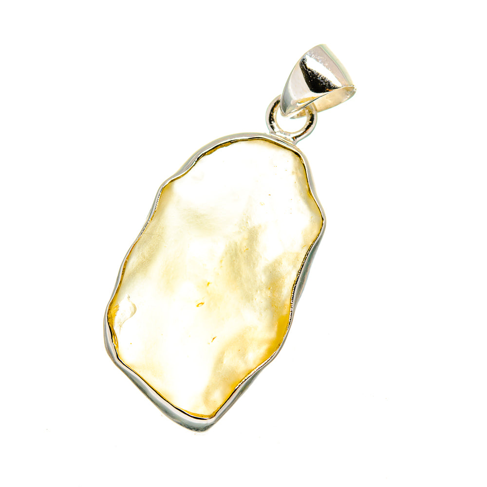 Libyan Desert Glass Pendants handcrafted by Anasilvercos - PD16486