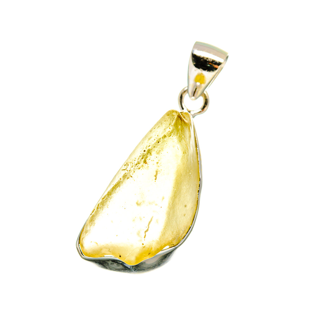 Libyan Desert Glass Pendants handcrafted by Anasilvercos - PD16488