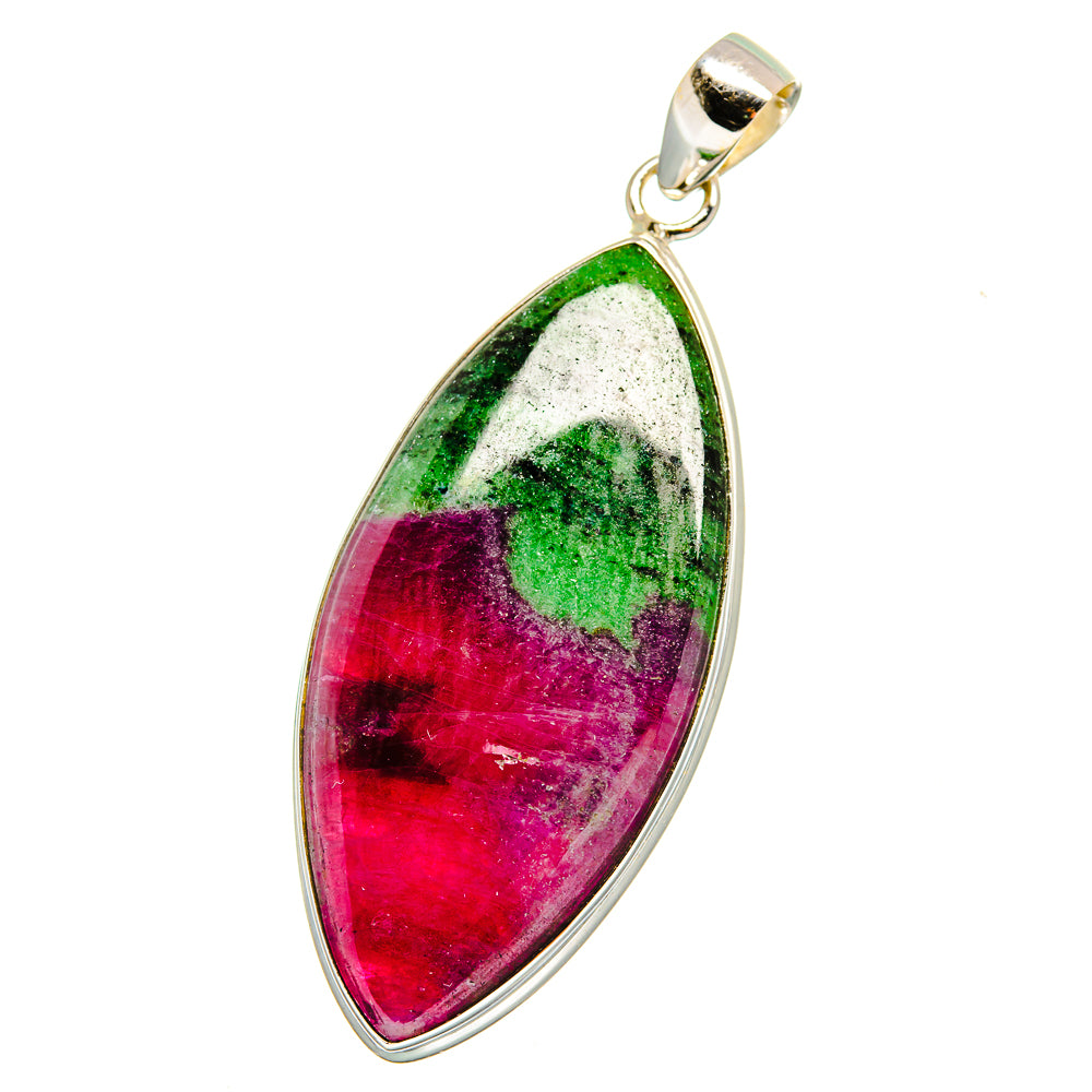 Ruby Zoisite Pendants handcrafted by Anasilvercos - PD16496