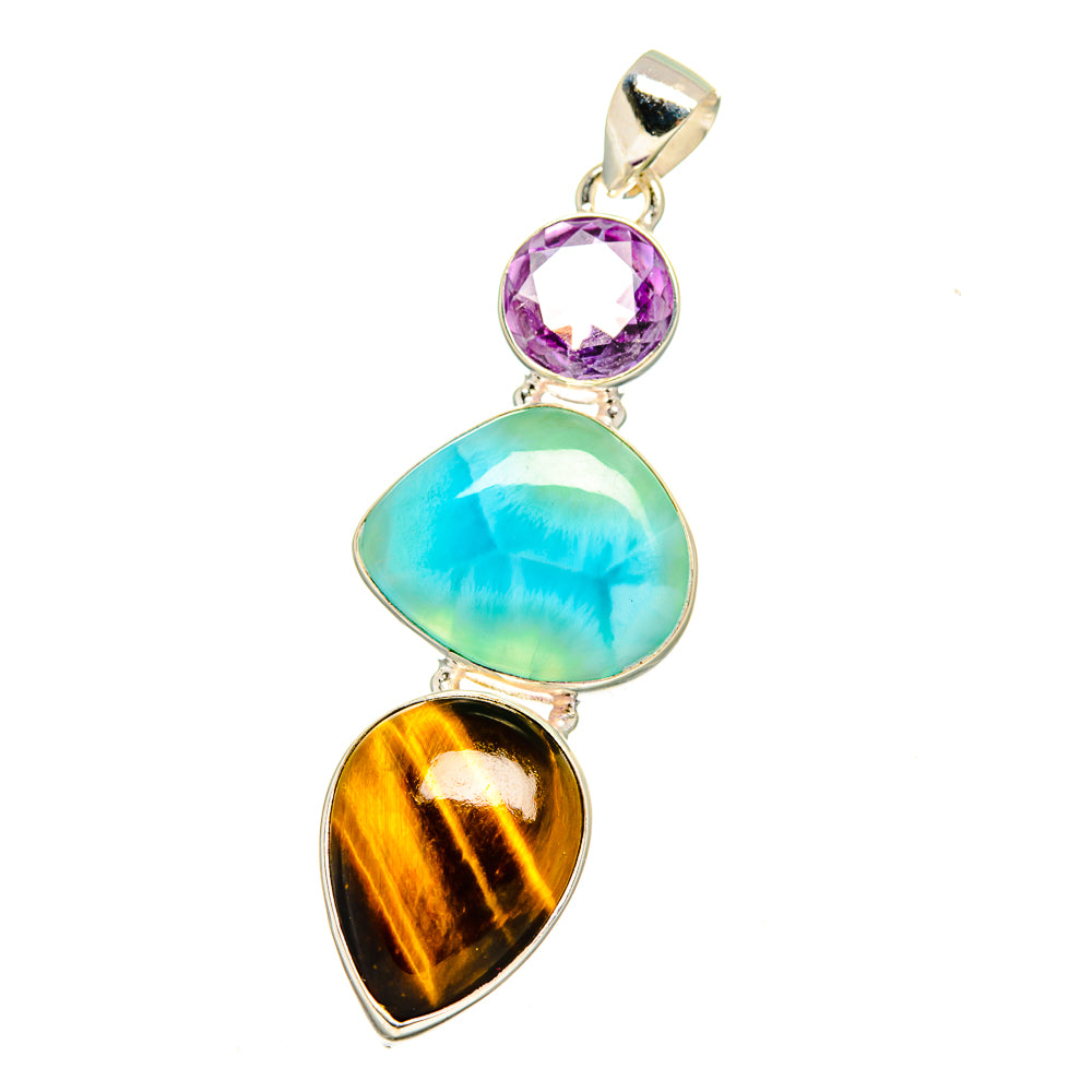 Tiger Eye Pendants handcrafted by Anasilvercos - PD16499