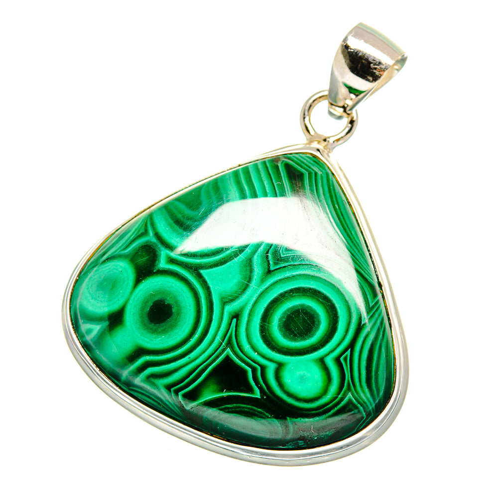 Malachite Pendants handcrafted by Anasilvercos - PD16505