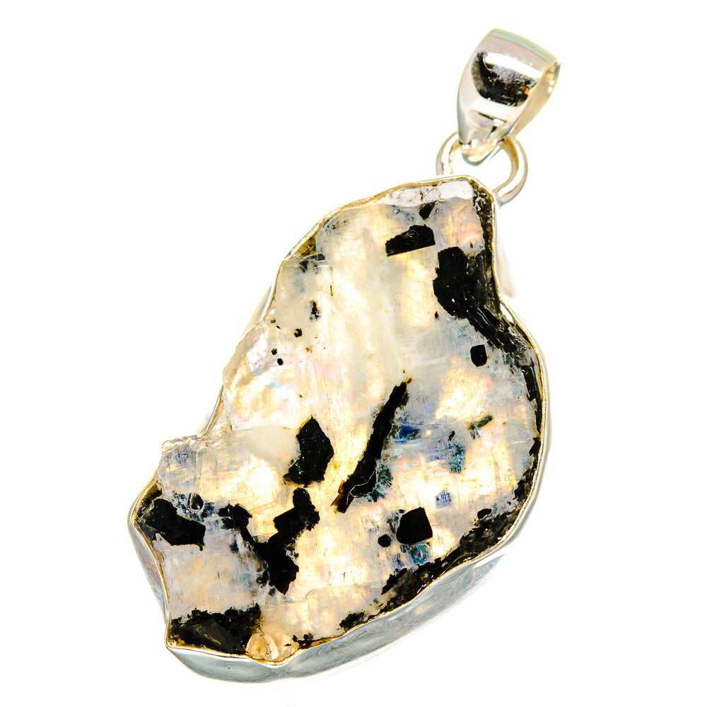 Rainbow Moonstone Pendants handcrafted by Anasilvercos - PD16508