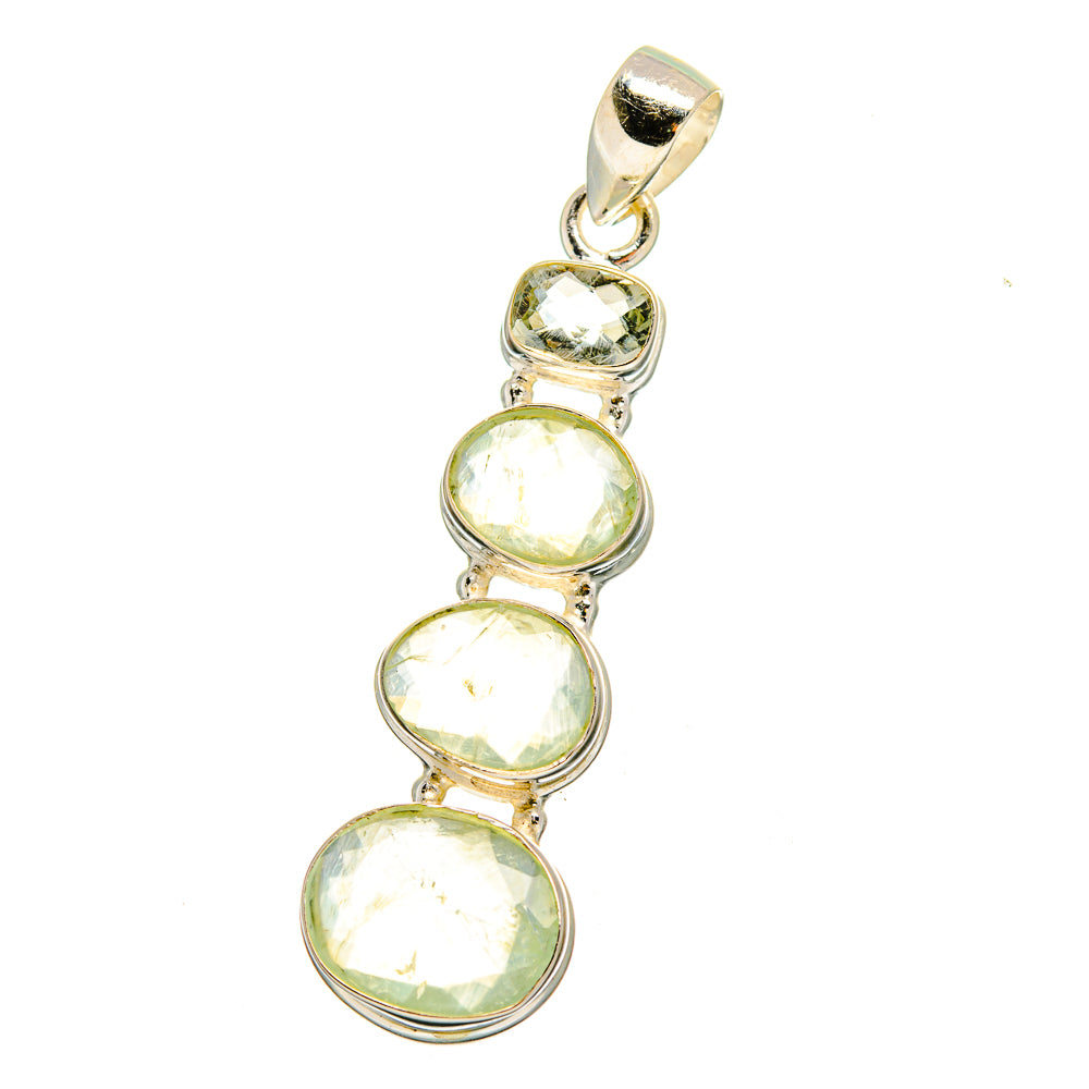 Prehnite Pendants handcrafted by Anasilvercos - PD16513 - Photo 2