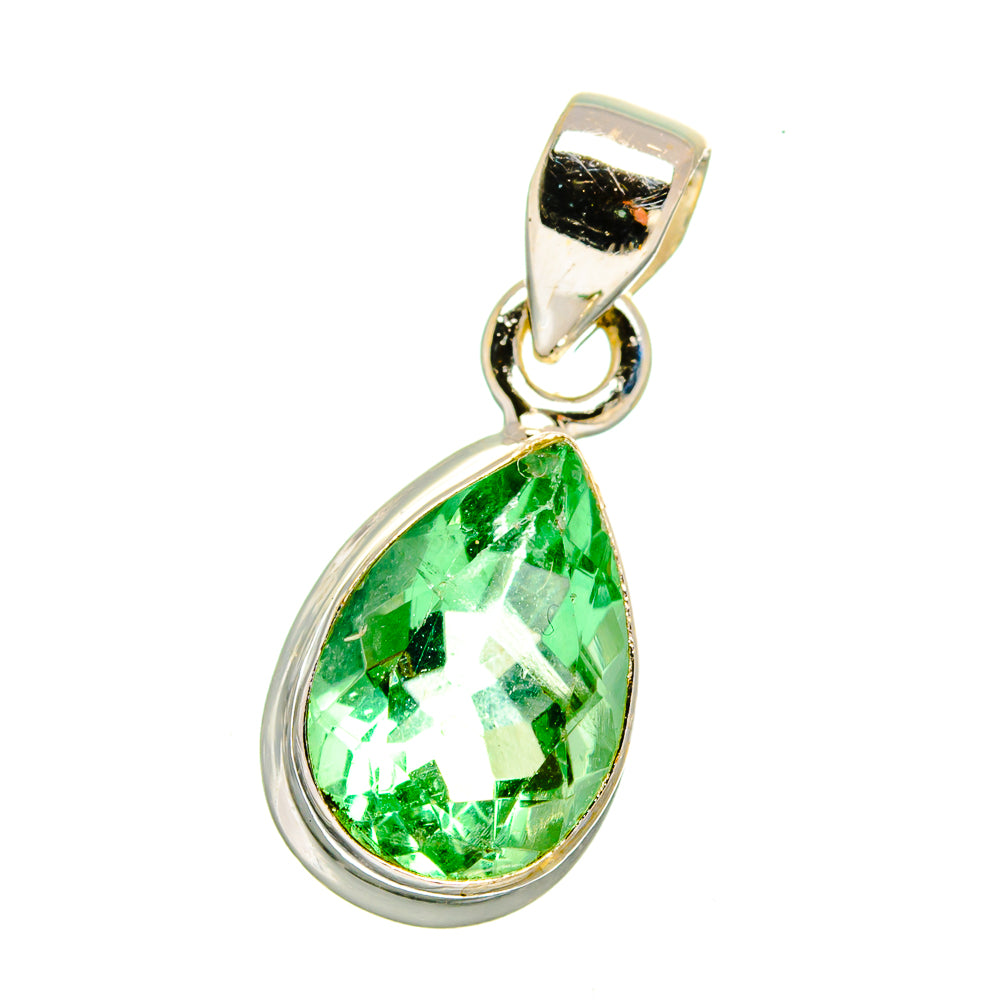 Green Fluorite Pendants handcrafted by Anasilvercos - PD16515