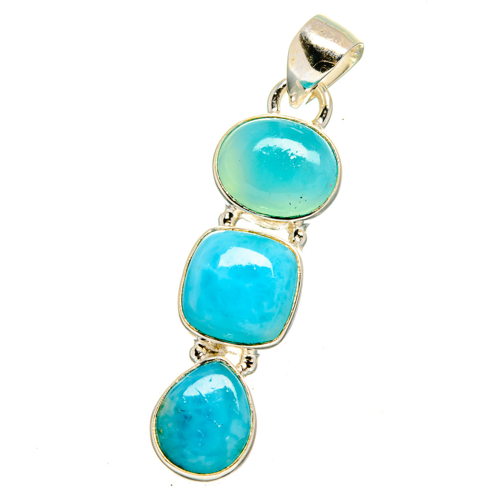 Larimar Pendants handcrafted by Anasilvercos - PD16516