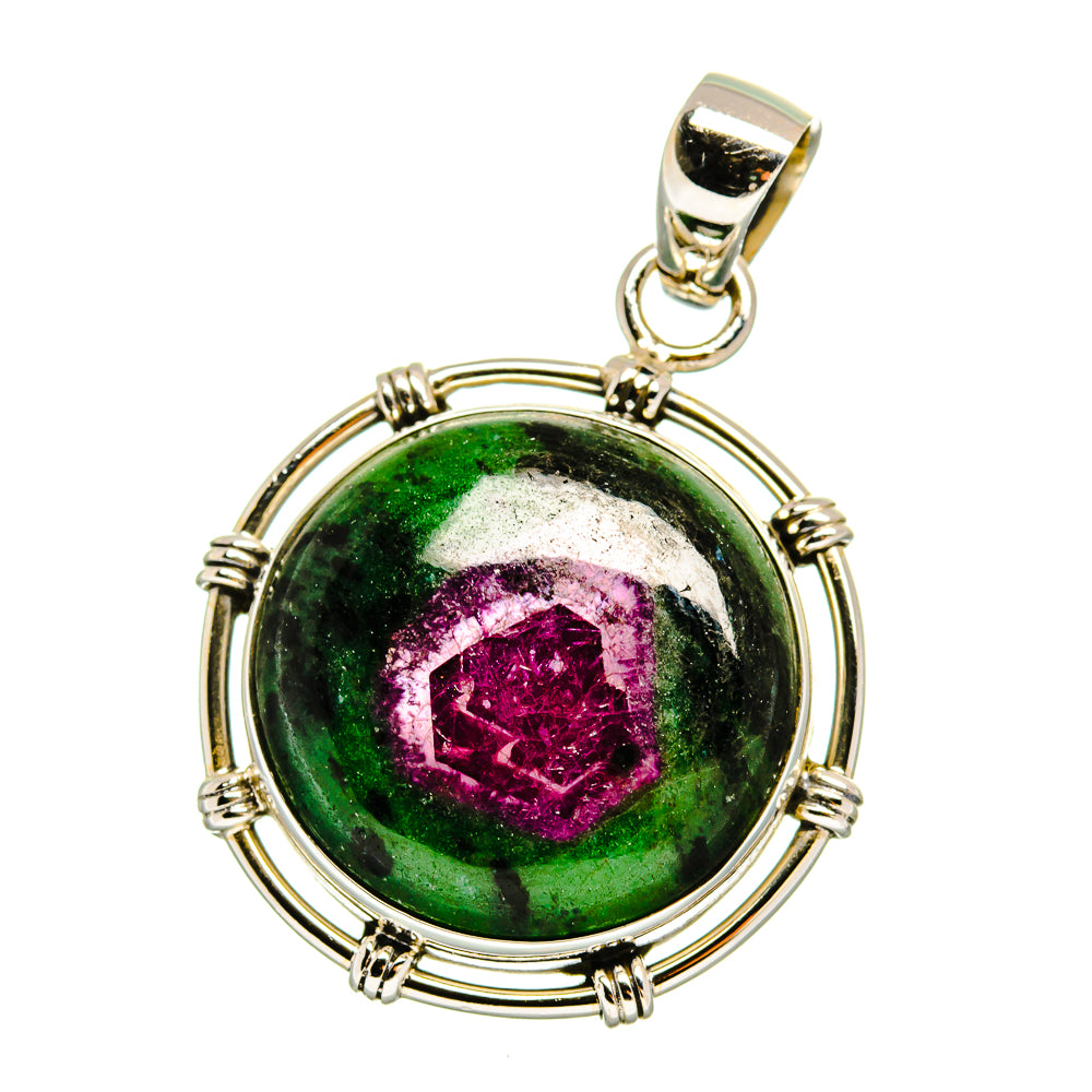 Ruby Zoisite Pendants handcrafted by Anasilvercos - PD16542