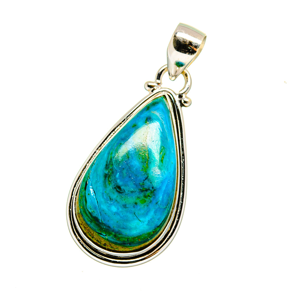 Chrysocolla Pendants handcrafted by Anasilvercos - PD16567