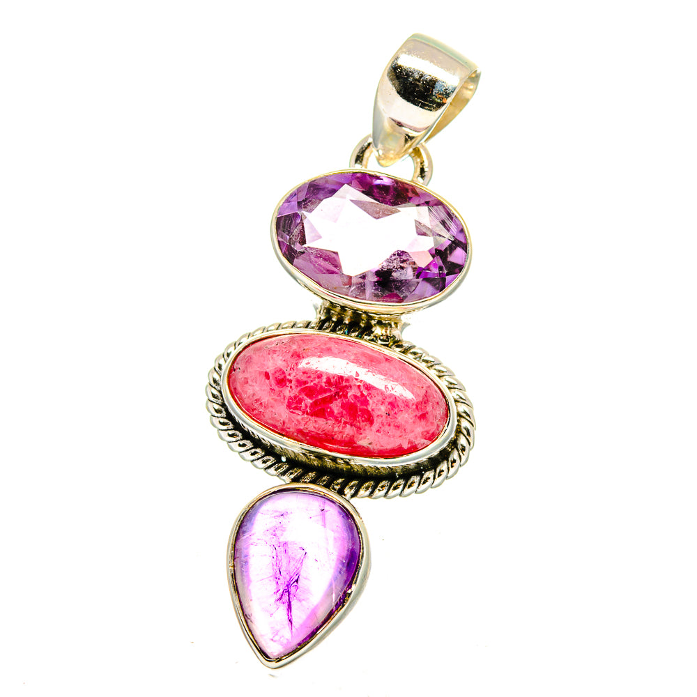 Rhodochrosite Pendants handcrafted by Anasilvercos - PD16573