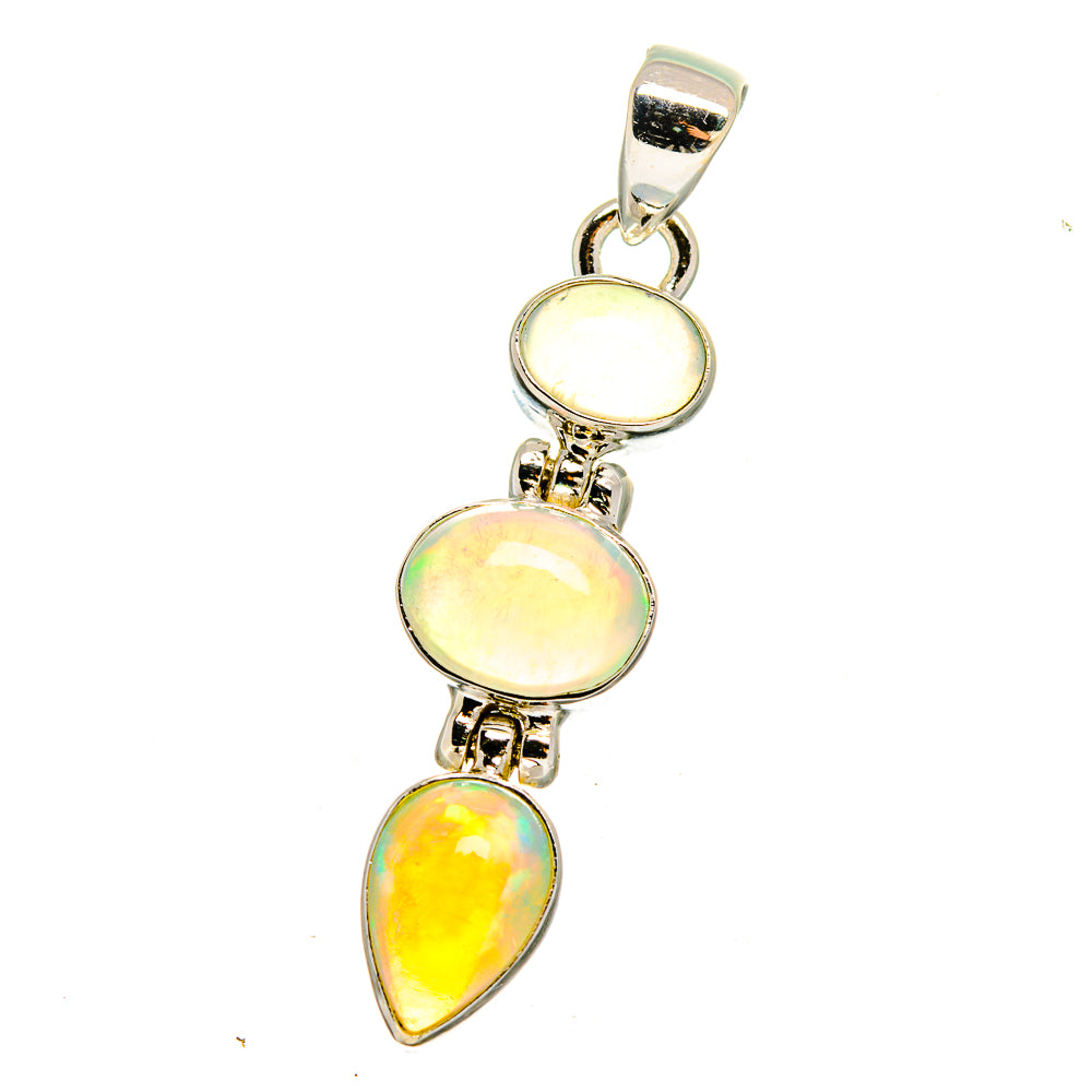 Ethiopian Opal Pendants handcrafted by Anasilvercos - PD16574