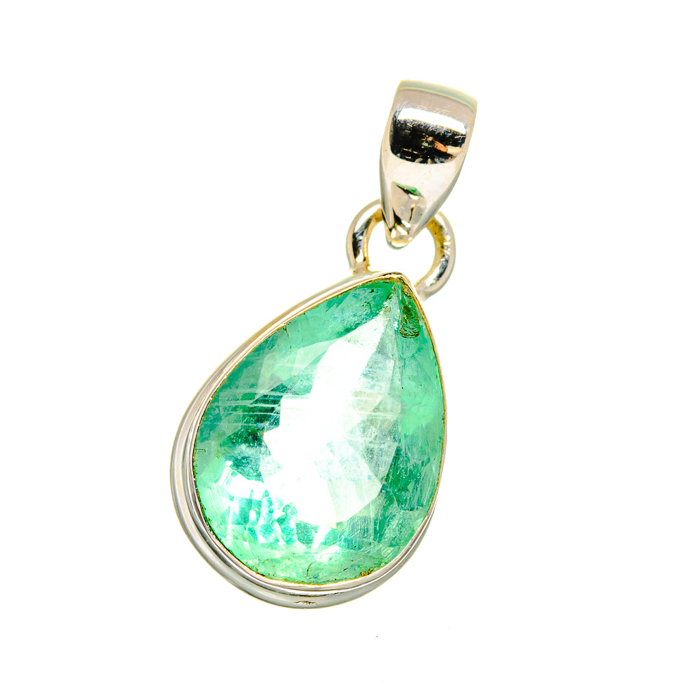 Green Fluorite Pendants handcrafted by Anasilvercos - PD16575