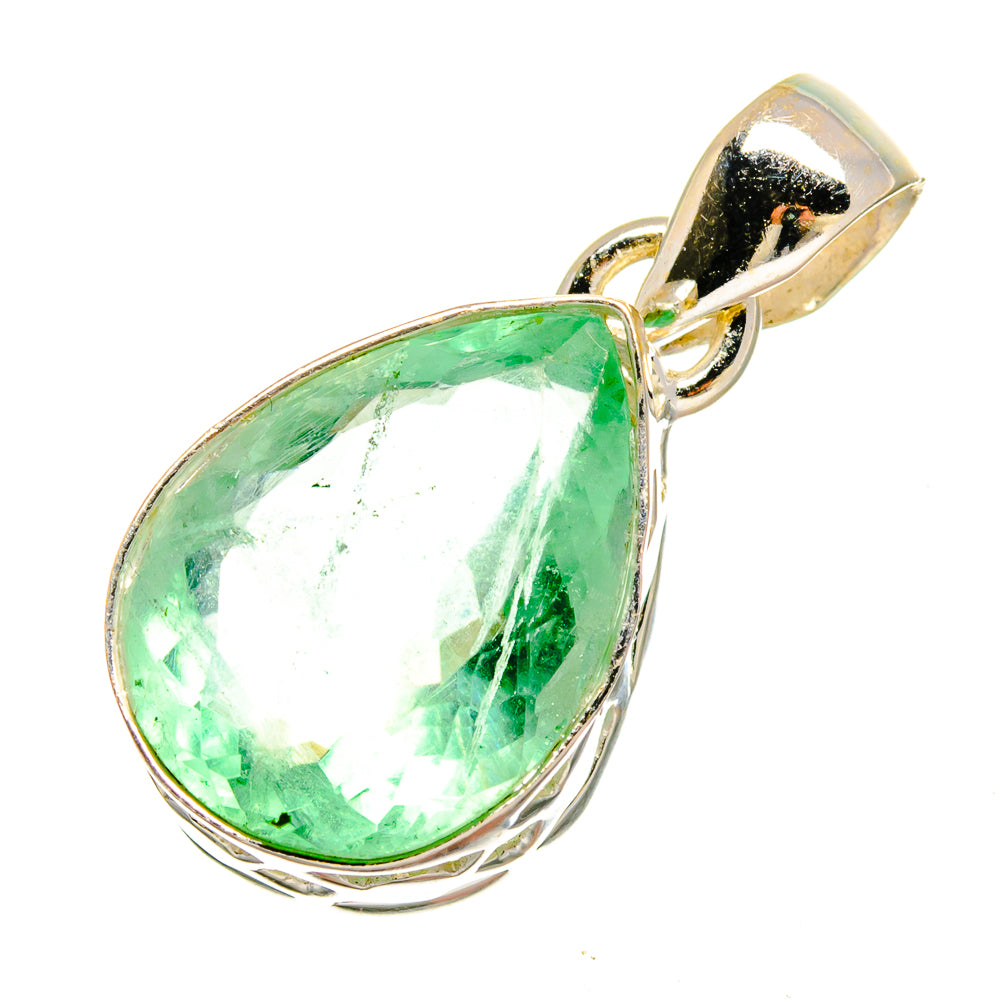 Green Fluorite Pendants handcrafted by Anasilvercos - PD16583