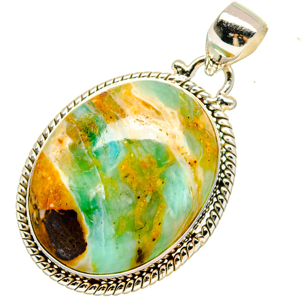 Peruvian Opal Pendants handcrafted by Anasilvercos - PD16587