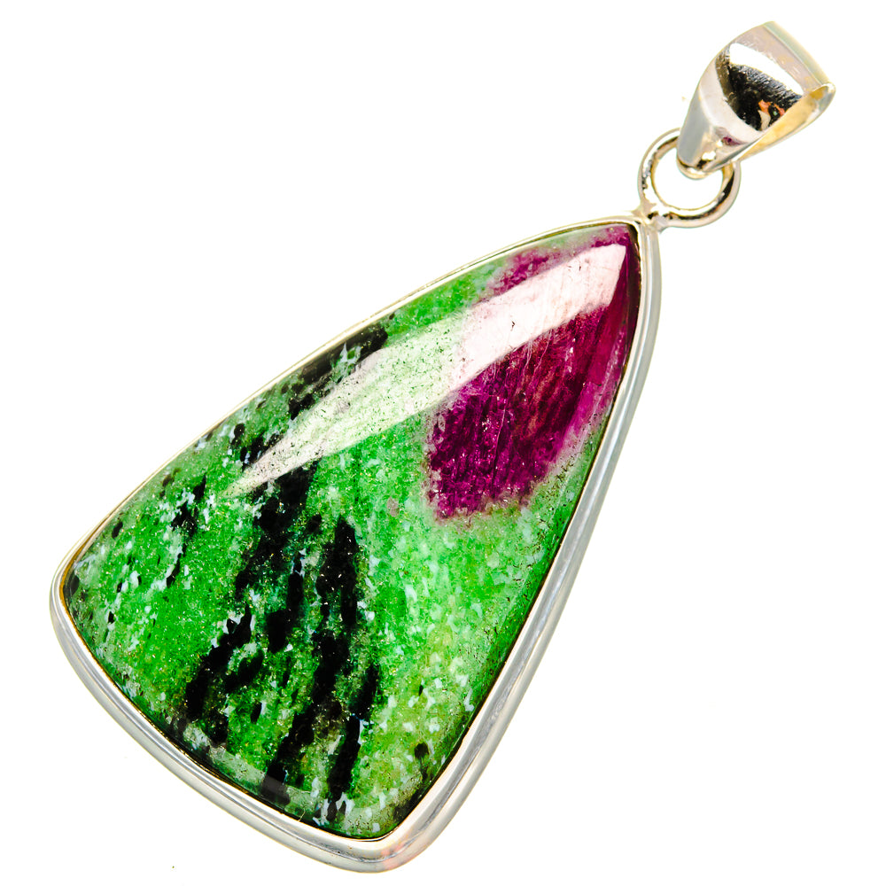 Ruby Zoisite Pendants handcrafted by Anasilvercos - PD16594