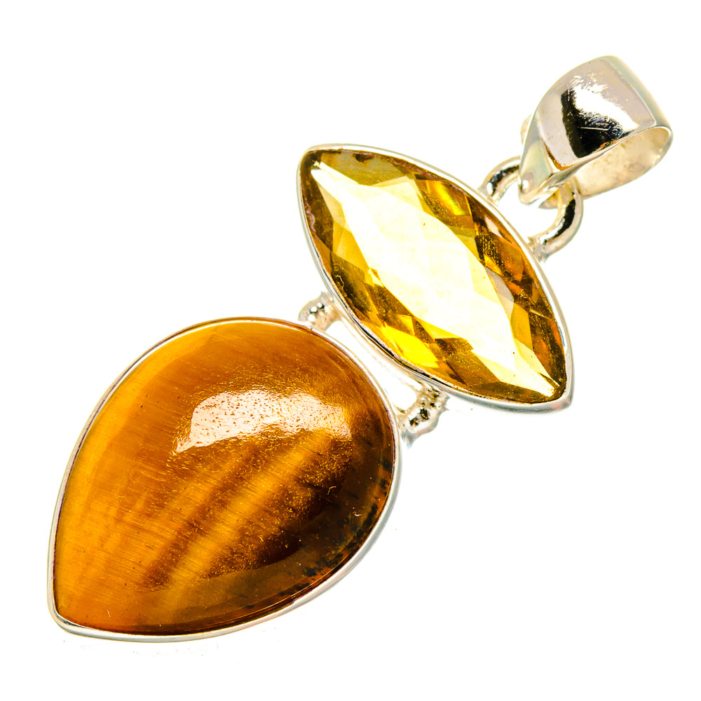 Tiger Eye Pendants handcrafted by Anasilvercos - PD16602