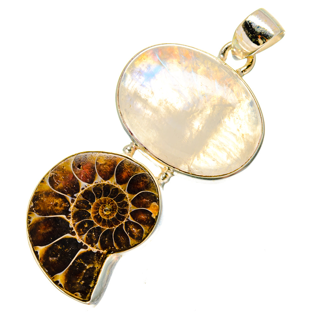 Ammonite Fossil Pendants handcrafted by Anasilvercos - PD16604