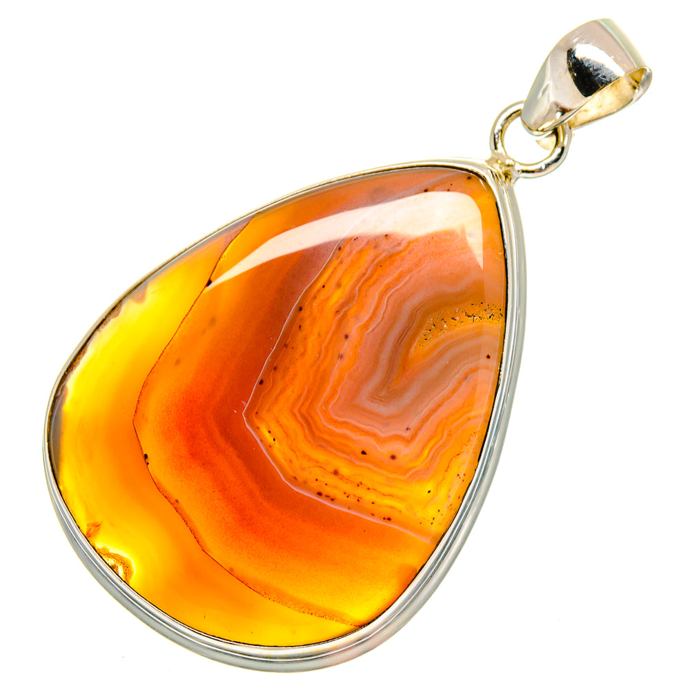 Botswana Agate Pendants handcrafted by Anasilvercos - PD16606