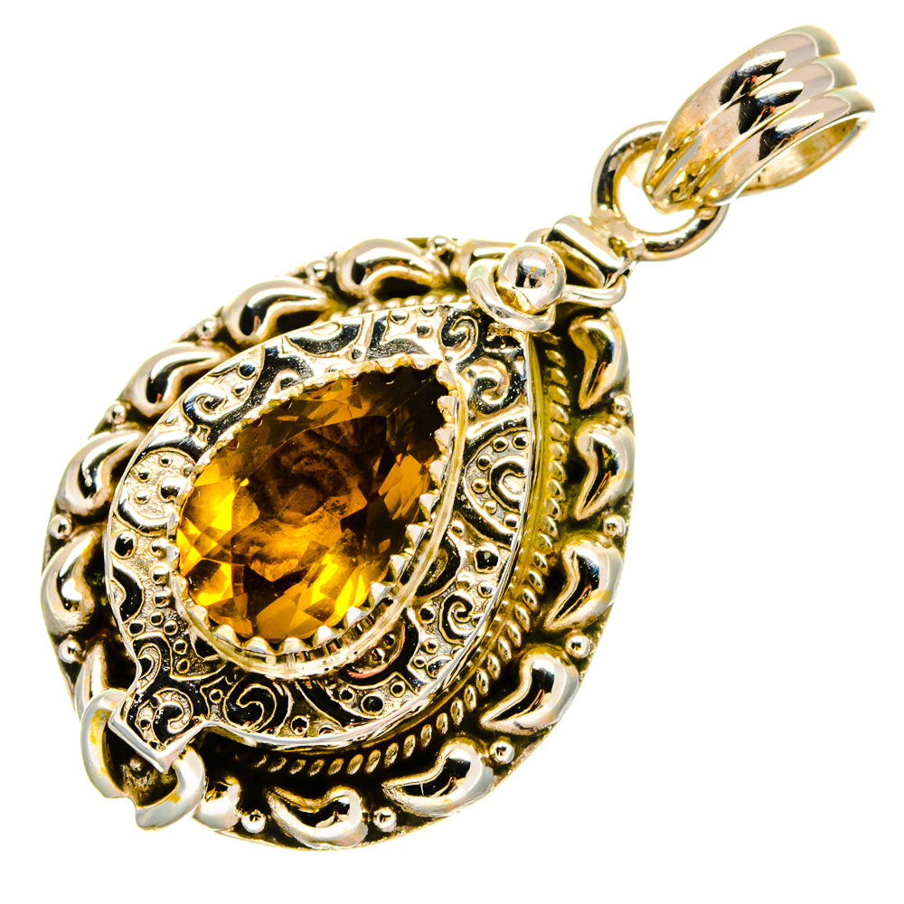Citrine Pendants handcrafted by Anasilvercos - PD16607