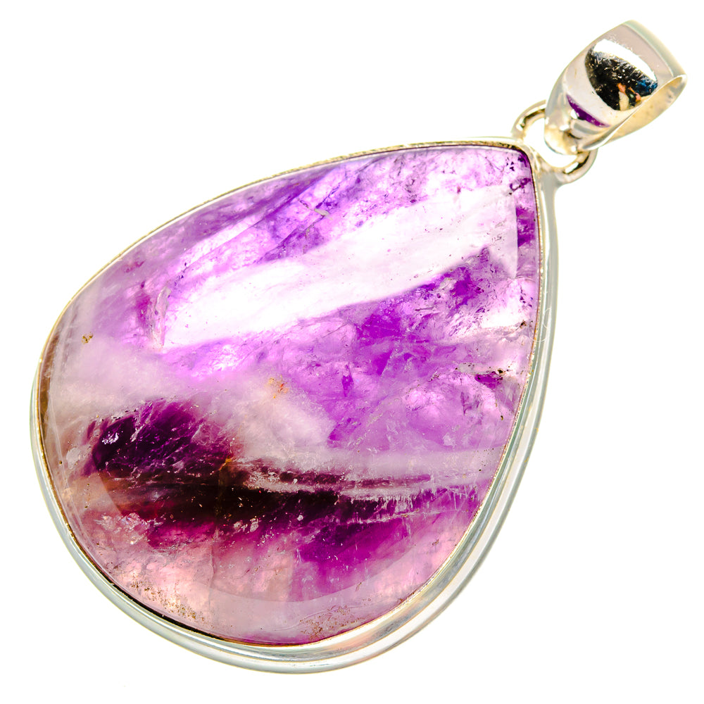 Chevron Amethyst Pendants handcrafted by Anasilvercos - PD16625