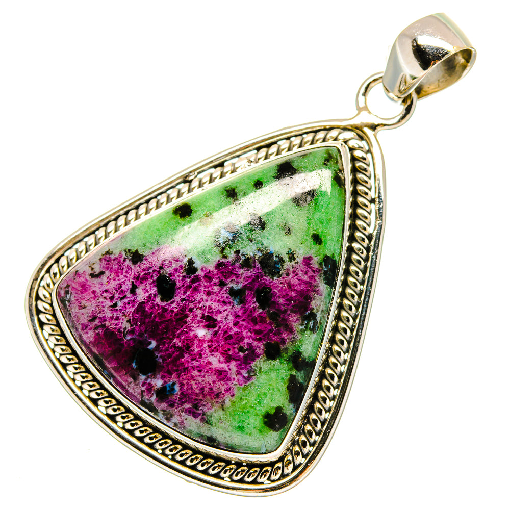 Ruby Zoisite Pendants handcrafted by Anasilvercos - PD16641