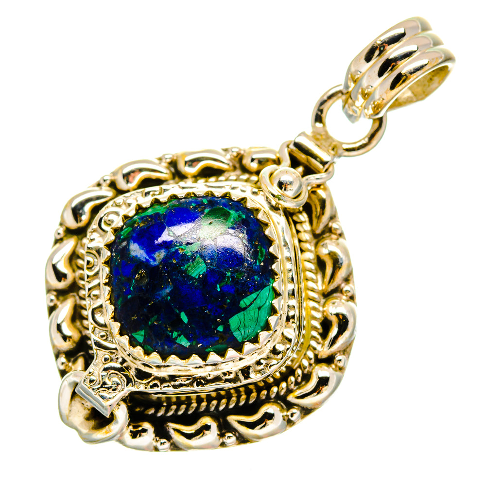Azurite Malachite Pendants handcrafted by Anasilvercos - PD16644