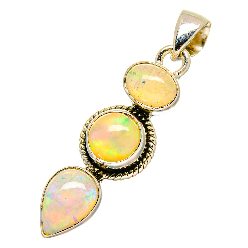 Ethiopian Opal Pendants handcrafted by Anasilvercos - PD16646