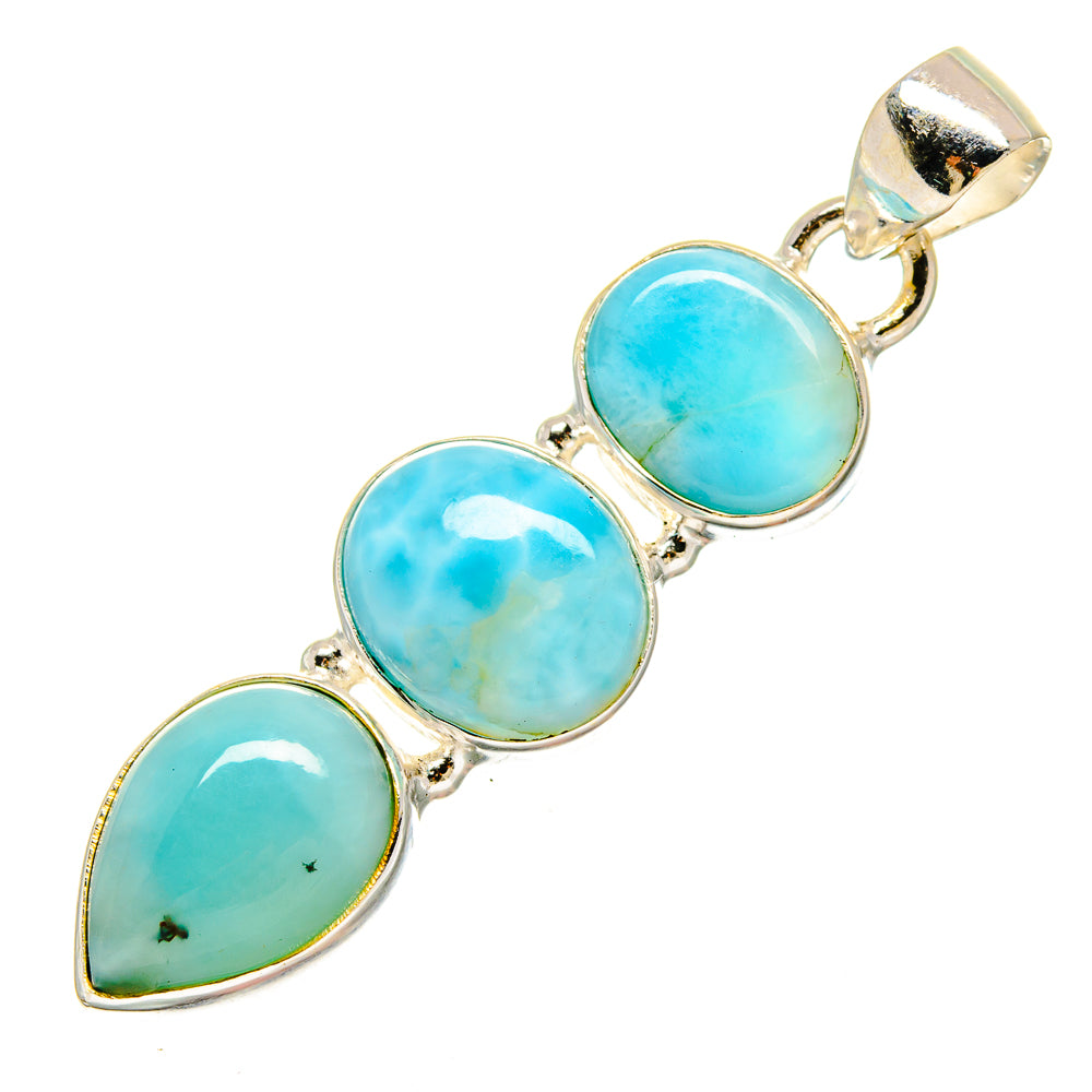 Larimar Pendants handcrafted by Anasilvercos - PD16654