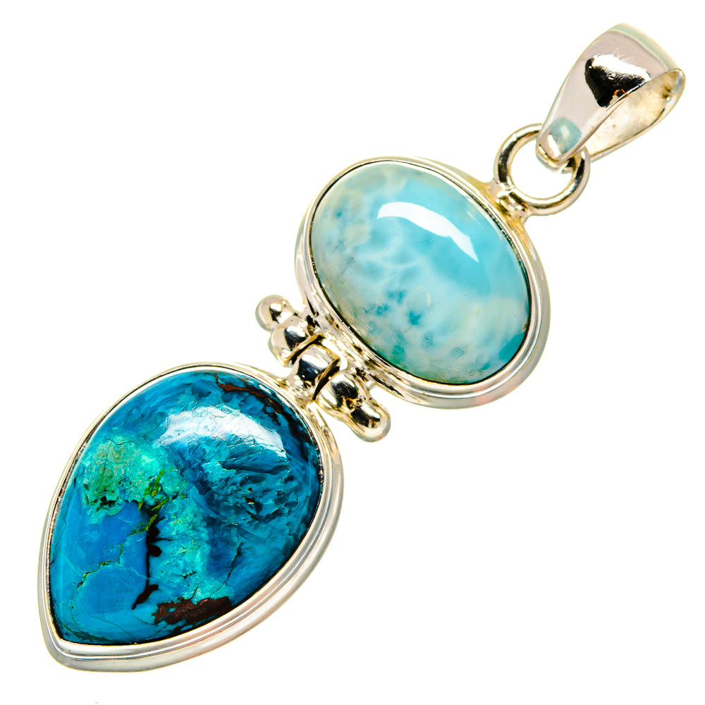 Chrysocolla Pendants handcrafted by Anasilvercos - PD16655