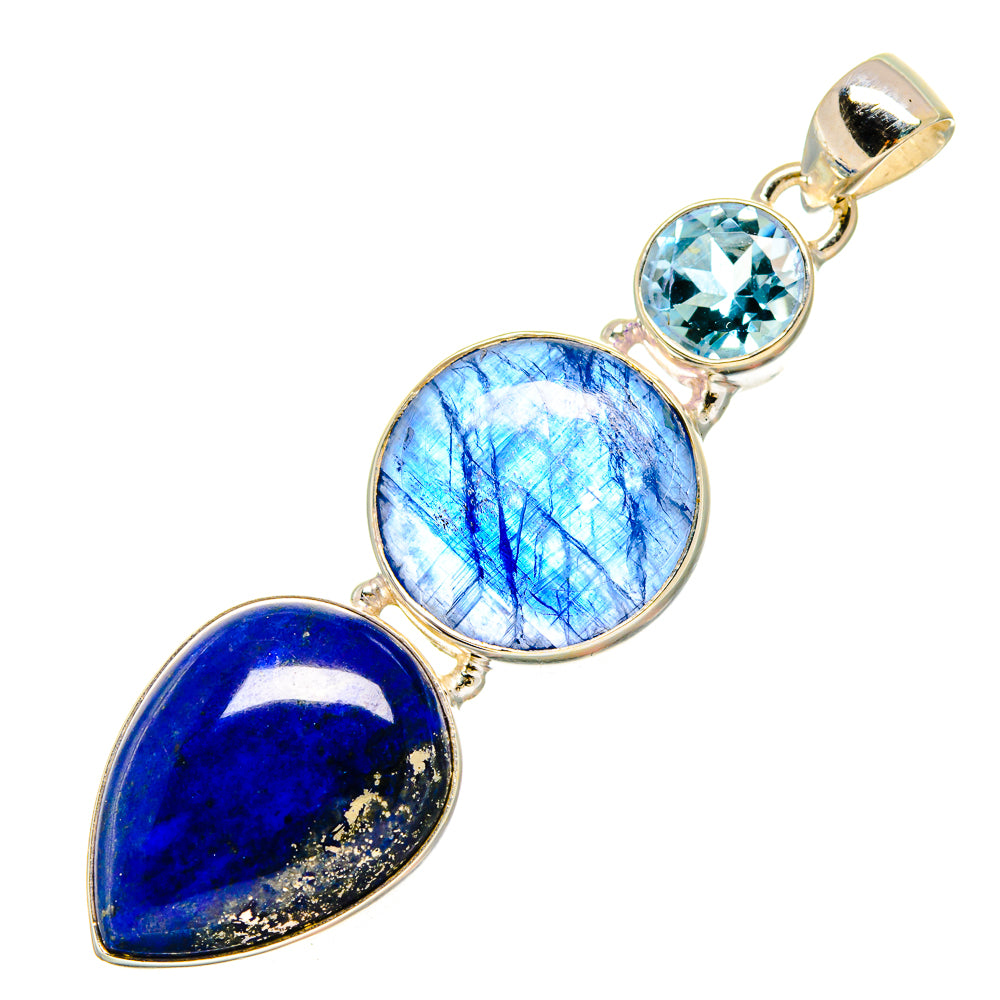 Lapis Lazuli Pendants handcrafted by Anasilvercos - PD16662
