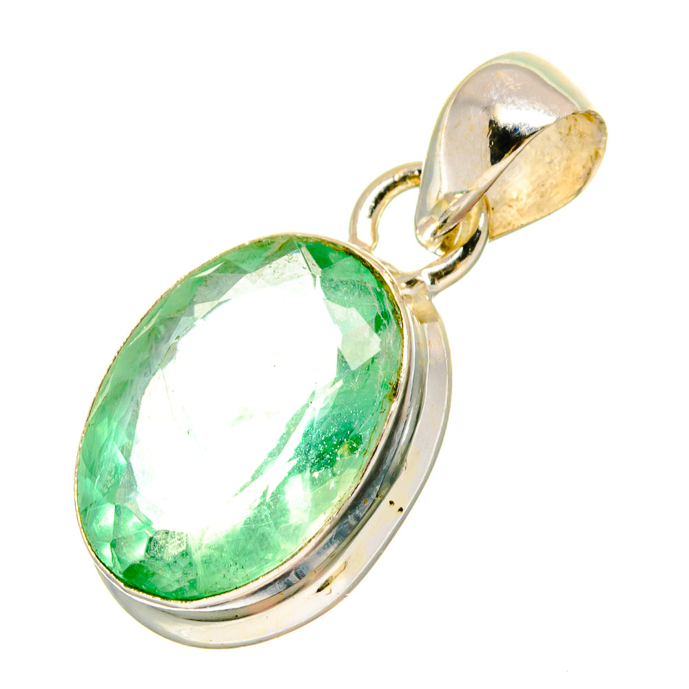 Green Fluorite Pendants handcrafted by Anasilvercos - PD16667