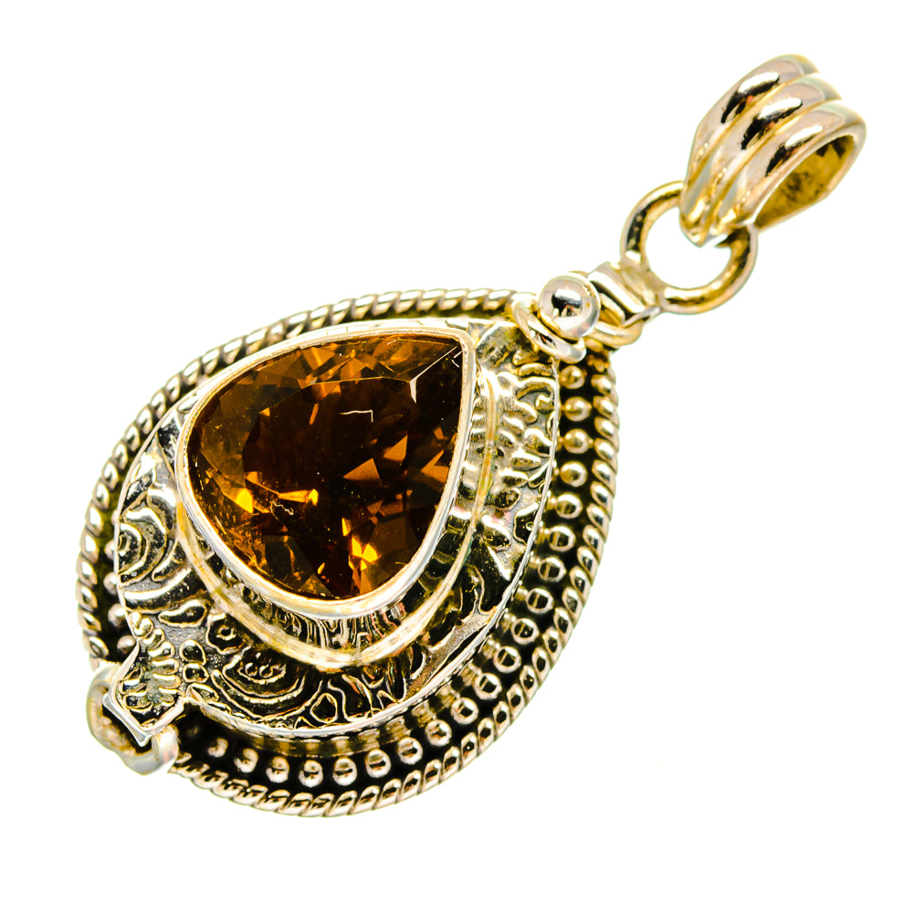 Mandarin Citrine Pendants handcrafted by Anasilvercos - PD16675